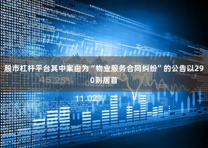 股市杠杆平台其中案由为“物业服务合同纠纷”的公告以290则居首