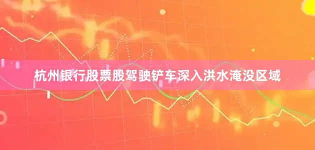 杭州银行股票股驾驶铲车深入洪水淹没区域